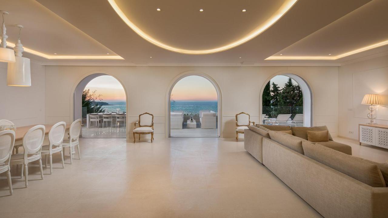Luxury Seafront Villa Primosten Glamour With Private Pool, Sauna And Gym At The Beach In Primošten Eksteriør bilde